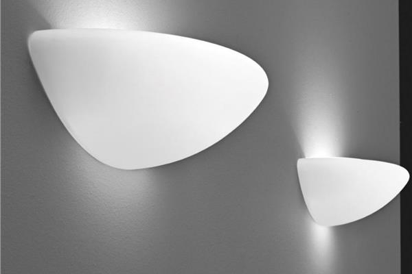 Lampada da parete in vetro serie Spicchio 1