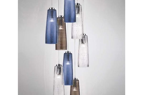 Lampada a sospensione, da parete, da tavolo in metallo serie Perle 1