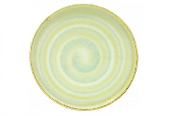 Piatto piano porcellana giallo agrumi cm. 27,5 - Sibo 1