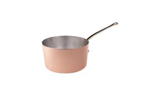 Casseruola alta in rame liscio 2mm – 1 manico