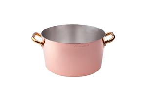 Casseruola alta in rame liscio stagnato a mano 2mm – 2 maniglie