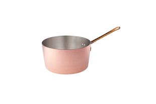 Casseruola alta in rame martellato stagnato 2mm – 1 manico