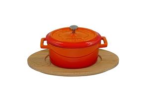 Vassoio in legno per mini casseruola ovale