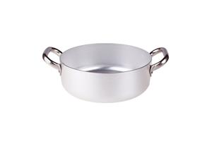 Casseruola Professionale bassa in alluminio 3mm – 2 maniglie