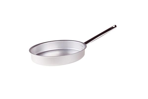Padella Professionale ovale dritta in alluminio 3mm – 1 manico 1