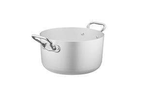 Casseruola 1907 alta in alluminio 5mm – 2 maniglie