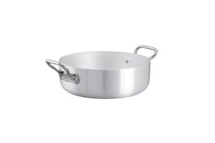 Casseruola 1907 bassa in alluminio 5mm – 2 maniglie