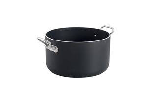 Casseruola AlBlack 1907 alta in alluminio 5mm – 2 maniglie