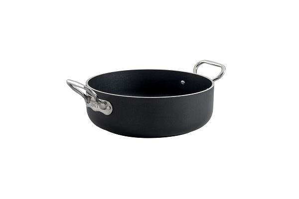 Casseruola AlBlack 1907 bassa in alluminio 5mm – 2 maniglie 1