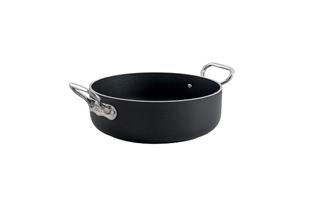 Casseruola AlBlack 1907 bassa in alluminio 5mm – 2 maniglie