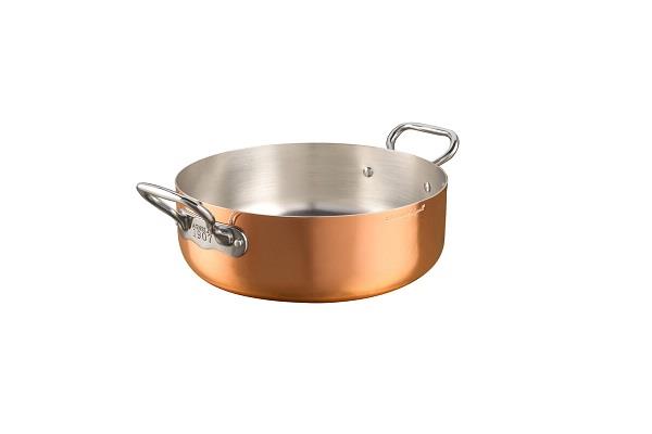 Casseruola 1907 bassa in rame 2mm – 2 maniglie 1