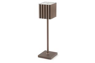 CUPCAKE-LAMPADA TAVOLO LED QUADRA CM.10XH.36 BRONZO
