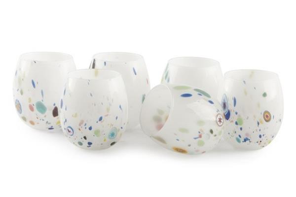 CONFEZIONE 6 BICCHIERI ACQUA CL 35 COLORE BIANCO 1