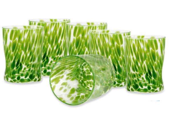 CONFEZIONE.6 BICCHIERI ACQUA CL 33 VERDE 1