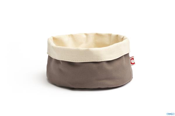 PORTA PANE TONDO CM 20 H.12 COTONE GRIGIO 1
