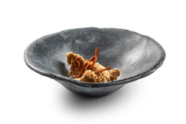 PIATTO FONDO IN VETRO ARTIGIANALE OPACO 17 CM 1