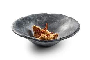 PIATTO FONDO IN VETRO ARTIGIANALE OPACO 17 CM