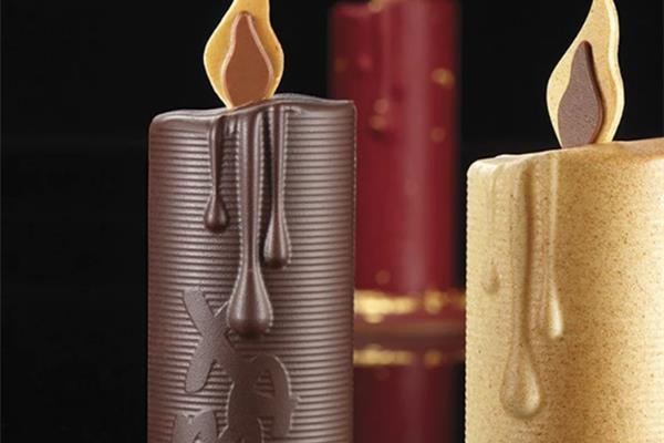 STAMPO TERMOFORMATO IN SILICONE FORMA CANDELA, MM110X200H 1