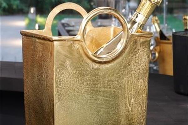 PORTABOTTIGLIE A BORSA COLOR ORO CM 21X14X25H 1