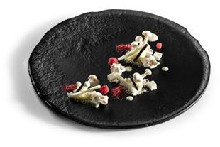 PIATTO IN VETRO OPACO ARTIGIANALE CM 27