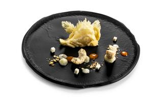 PIATTO IN VETRO OPACO ARTIGIANALE CM 20