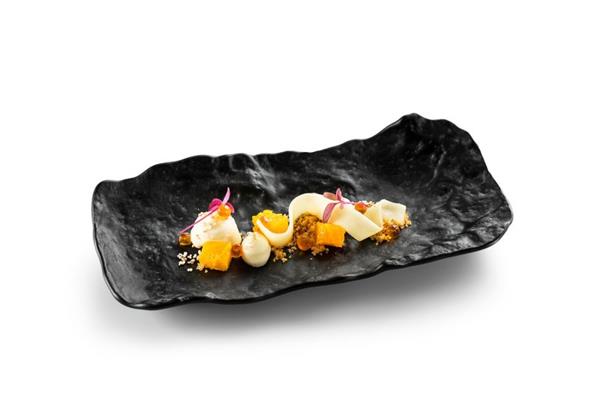 VASSOIO IN VETRO ARTIGIANALE CM 23X10 1