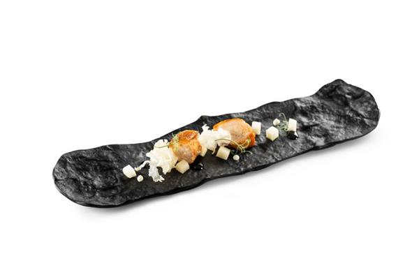VASSOIO IN VETRO ARTIGIANALE CM 33X9 1