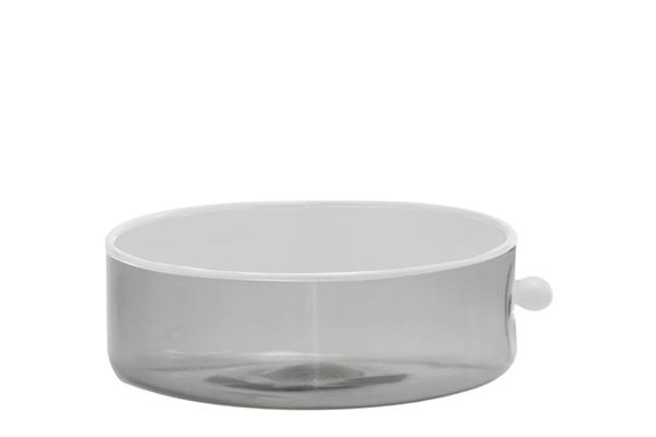 BOWL GRANDE COLLEZIONE OYSTER VETRO GRIGIO CL 90 1