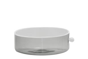 BOWL GRANDE COLLEZIONE OYSTER VETRO GRIGIO CL 90