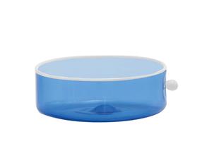 BOWL GRANDE COLLEZIONE OYSTER VETRO BLU CL 90