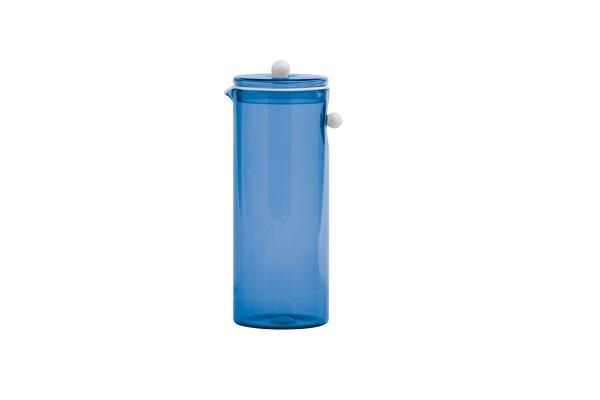 CARAFFA COLLEZIONE OYSTER IN VETRO BLU CL 90 1
