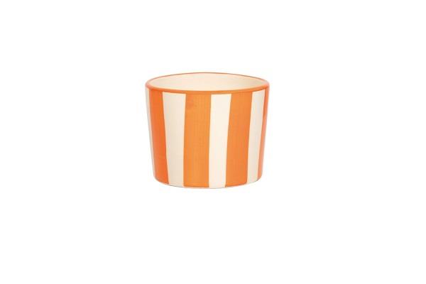 BICCHIERE TUMBLER COLLEZIONE LIDO RIGHE ARANCIO CL 23 1