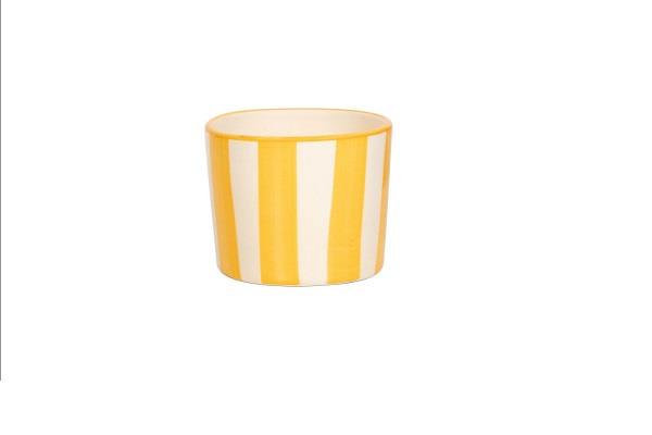 BICCHIERE TUMBLER COLLEZIONE LIDO RIGHE GIALLE CL 23 1