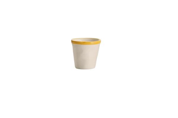SET 6 BICCHIERINI COLLEZIONE LIDO COLORE GIALLO CL 7 1