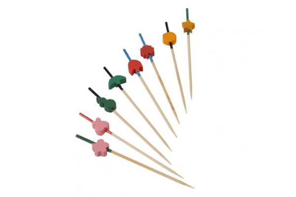 Stecchino in bambù con decorazioni fantasia 1