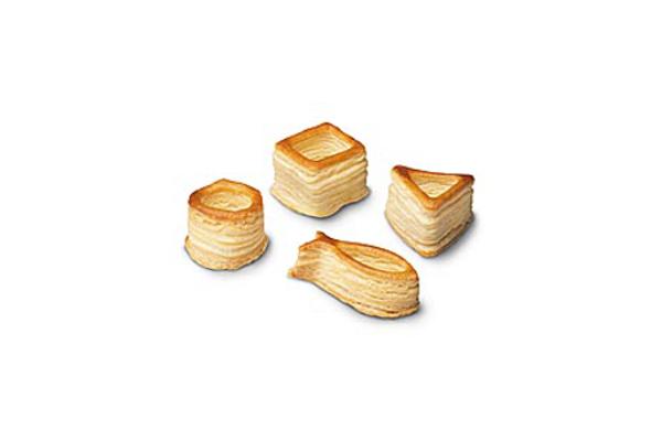 Mini vol au vent 4 forme assortite 3,5 cm 1