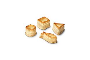 Mini vol au vent 4 forme assortite 3,5 cm