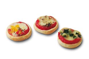 Mini Pizzette 3 gusti surgelate diam. 5,4 cm