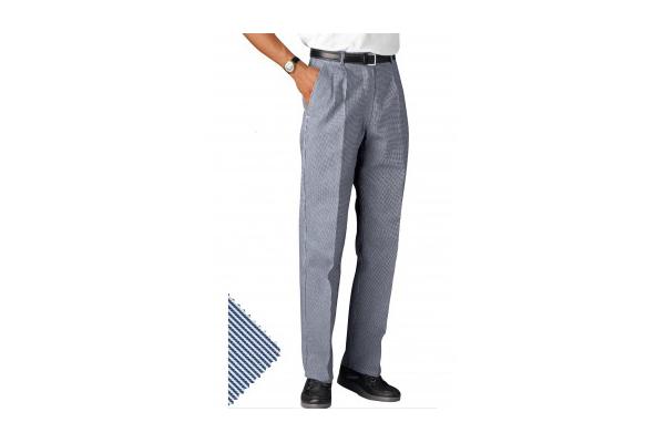 FUNANDY PANTALONE RIGATO BLU MARINO 1