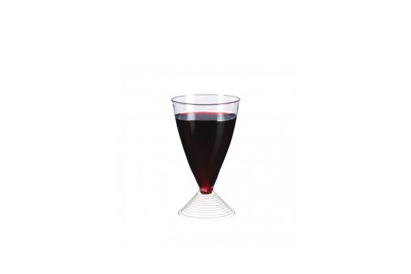 Calice in plastica da vino con gambo, 150 ml 1