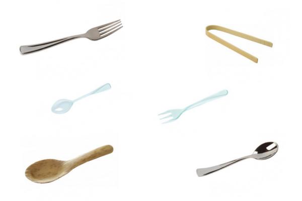 Cucchiaio trasparente in plastica, 12,5 cm 2