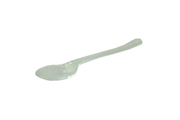 Cucchiaino plastica trasparente, 11 cm 1