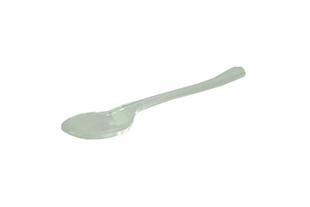 Cucchiaino plastica trasparente, 11 cm