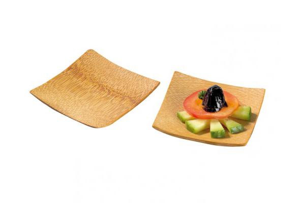 KRABI piattino bambù liscio quadrato, 6 cm 1