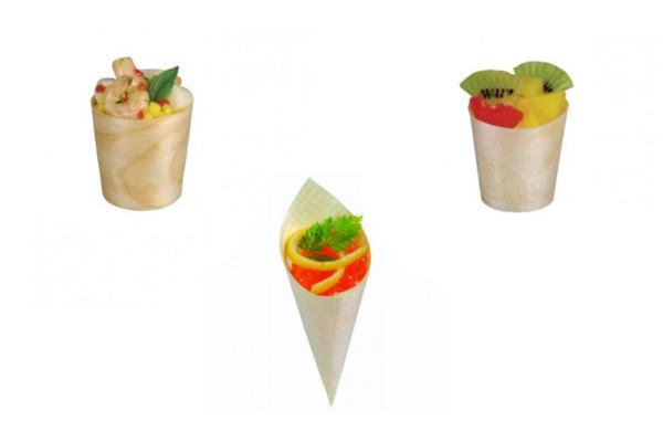 Mini cono legno, 4 ml, 8 cm 2
