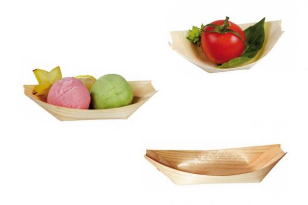 Barchetta in foglia di bambù 140 ml 7,5 cm 3