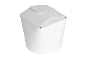 ASIE Mini contenitore tondo cartone bianco laminato, 250 ml