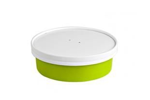 Insalatiera cartone verde 480 ml