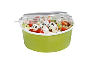 Insalatiera cartone verde 750 ml