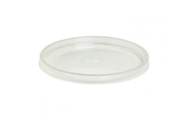 Coperchio PP piatto traslucido diametro 15,5 cm 1